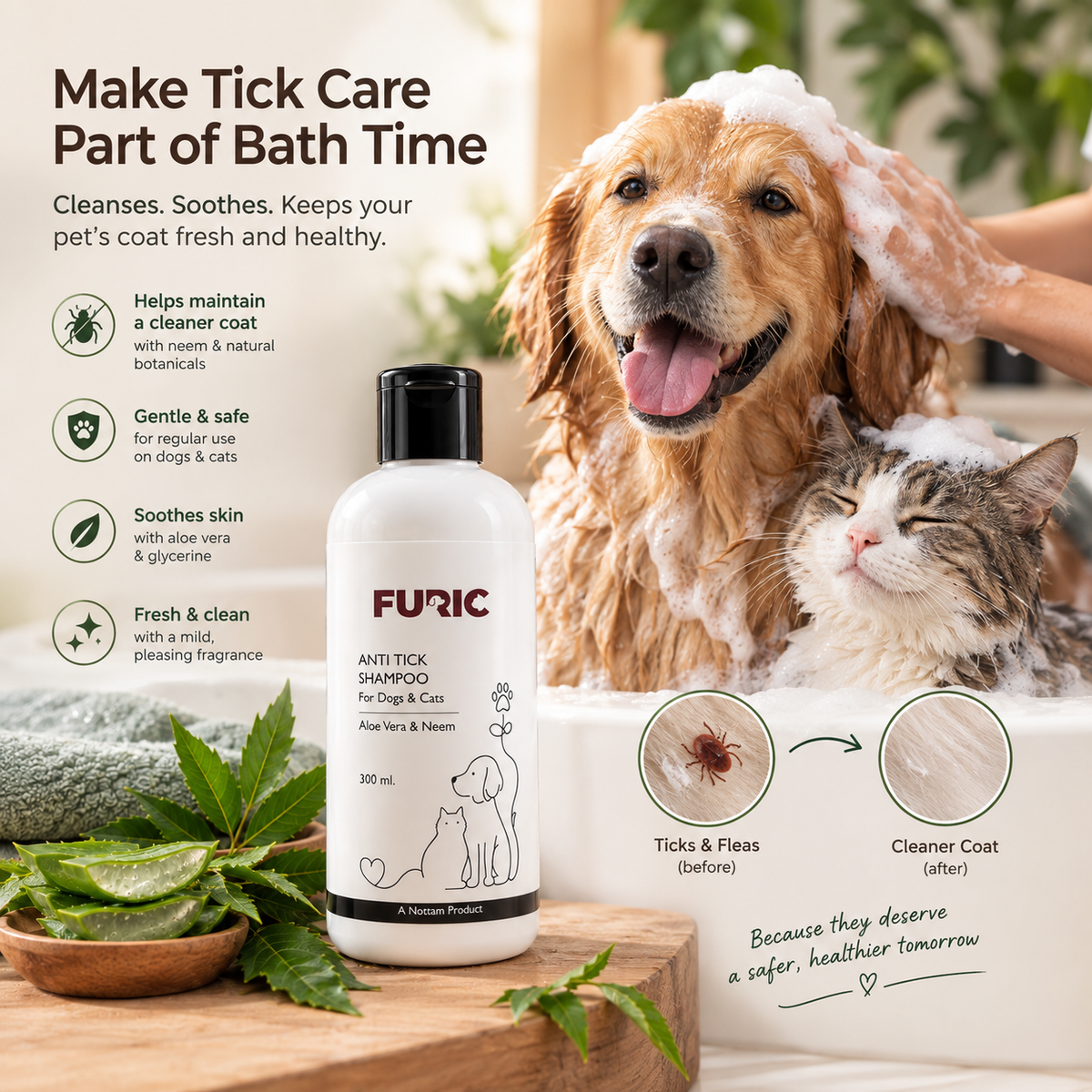 Tick And Flea Shampoo - 300ml
