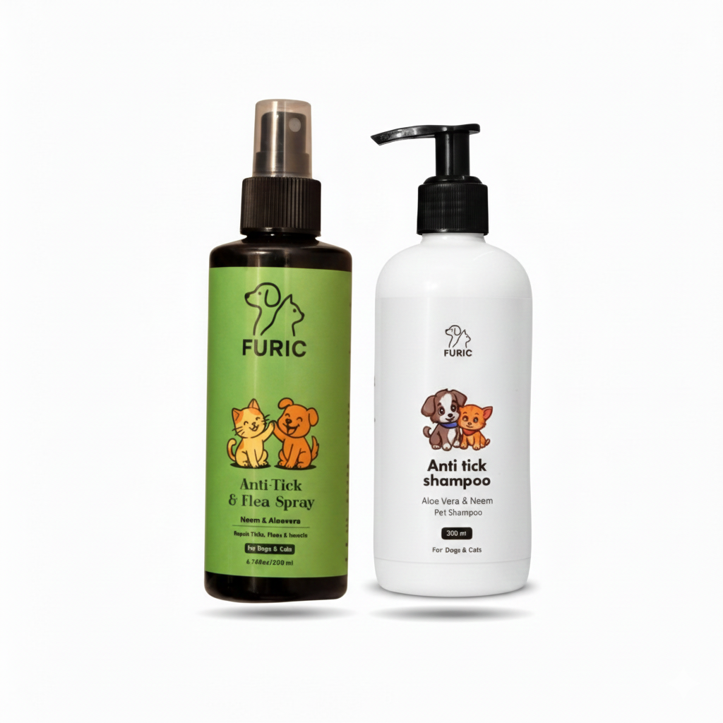Tick Spray And Shampoo Combo